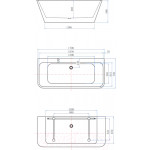 Ванна акриловая Aquanet Family Perfect 170x75 / 260056