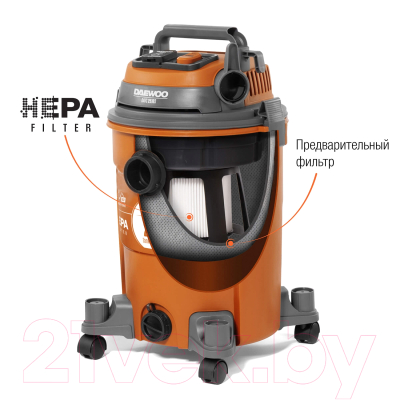 Профессиональный пылесос Daewoo Power DAVC 2516S