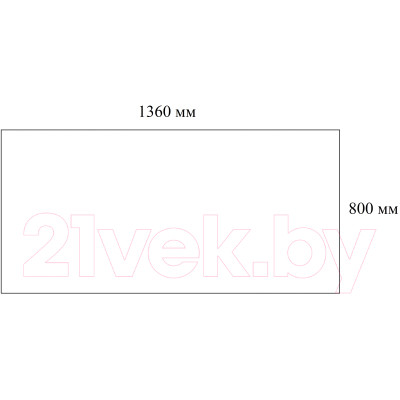 Столешница для стола Ergosmart 1360х800х36