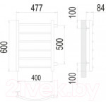 Полотенцесушитель водяной Terminus Классик П6 400x600