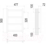 Полотенцесушитель водяной Terminus Аврора П4 400x500