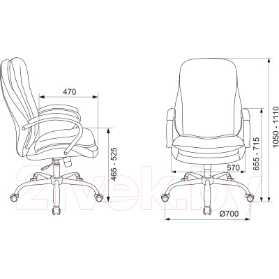 Кресло офисное Бюрократ T-9950SL Fabric