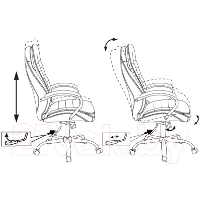 Кресло офисное Бюрократ T-9950SL Fabric