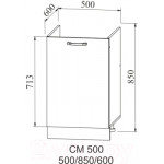 Шкаф под мойку ДСВ Тренто СМ 500 правый