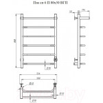 Полотенцесушитель электрический Тругор Пэк СП 6 80x50 / 298711