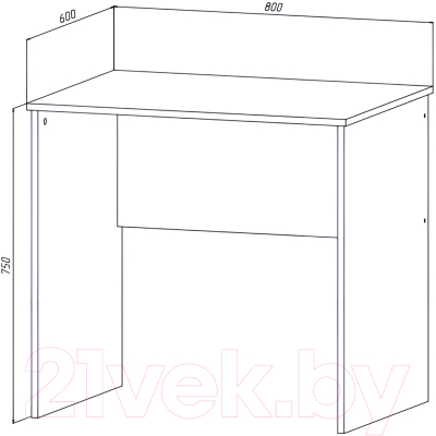 Письменный стол МДК СП1 800x600x750