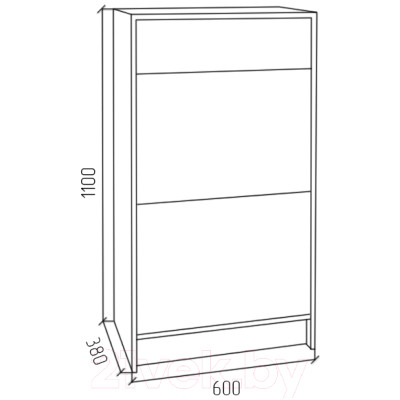 Тумба для обуви МДК ПРО 1100x600x400