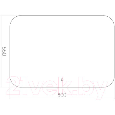 Зеркало Toppus Satin 80x55 / 2911.004