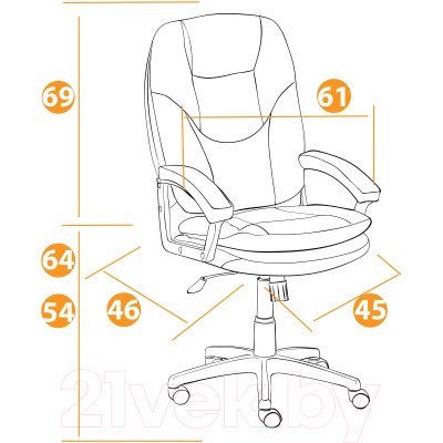 Кресло офисное Tetchair Comfort LT экокожа