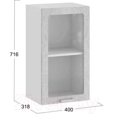 Шкаф навесной для кухни ТриЯ Гранита 1В4С