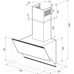 Вытяжка наклонная Krona Irida Sensor 600 / 00018711