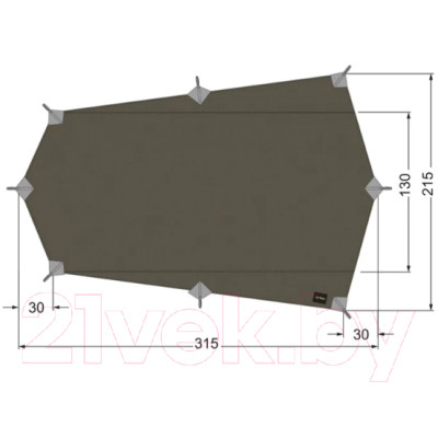 Тент Tatonka Tarp Wing 2 LT / 2476.332