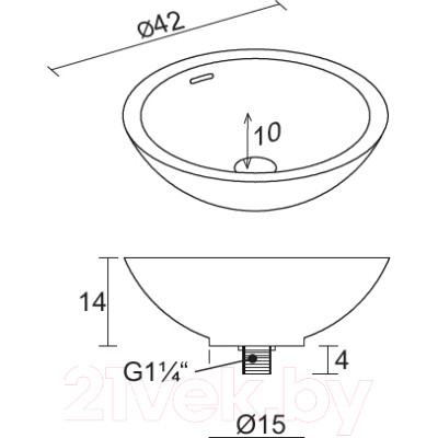 Умывальник Riho Solid Surface W016002105