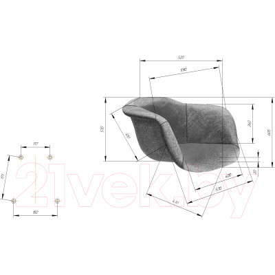 Стул Sheffilton SHT-ST31-C1/S45-1