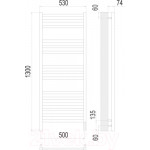 Полотенцесушитель электрический Terminus Енисей П15 500x1300