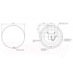 Зеркало Cersanit Eclipse Smart 80x80 / 64143