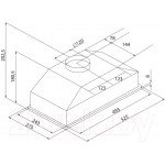 Вытяжка скрытая Krona Kate 600 Inox PB K / КА-00005276