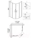 Душевой уголок Niagara NG-6807-08 100x100x190
