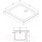 Душевой поддон AM.PM Gem W90T-404-100280W