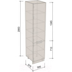 Шкаф-пенал кухонный Артём-Мебель 500мм СН-114.74/1