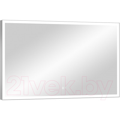 Зеркало Континент Frame Silver Led 100x60