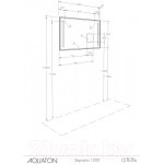 Зеркало Акватон Отель 120 с полкой