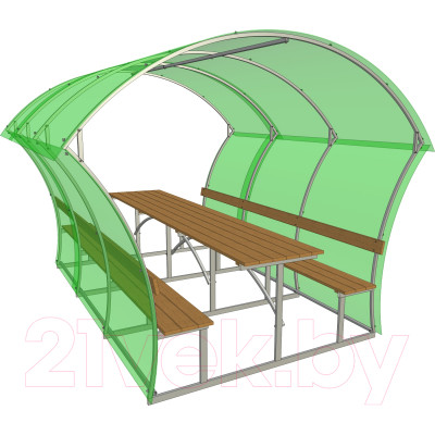 Беседка ИМпласт Лайт Плюс 2.9x1.7м / 20x20мм