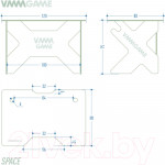 Геймерский стол Vmmgame Space 120 Light White / ST-1WWE