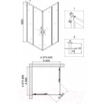 Душевой уголок Niagara Nova NG-6608-08 90x90