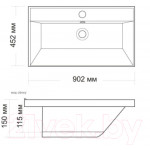 Умывальник Madera Classica 90