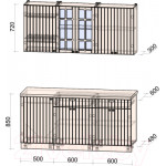 Кухонный гарнитур Интерлиния Берес 1.7А