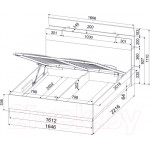 Двуспальная кровать Интерлиния Quartz QZ-К160