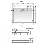 Душевой поддон Эстет Каппа 100x80 / ФР-00000961