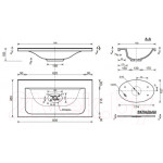 Умывальник Эстет Бали 80x45 / ФР-00001400
