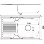 Мойка кухонная Mixline L 530529