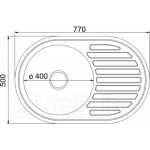 Мойка кухонная Mixline Овал R 532305