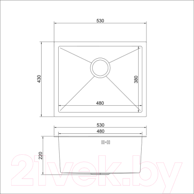 Мойка кухонная Mixline Pro 547231