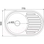 Мойка кухонная Mixline Овал R 528189