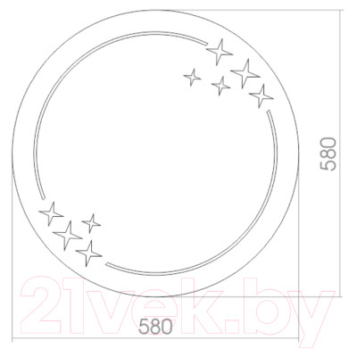 Зеркало Mixline Звезда 525446