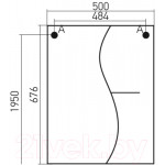 Шкаф с зеркалом для ванной Mixline Классик 50 R 525510