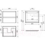 Тумба под умывальник Sancos Libra / LB60W