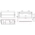 Тумба под умывальник Sancos Smart / SM120-2W