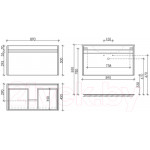 Тумба под умывальник Sancos Smart / SM90E