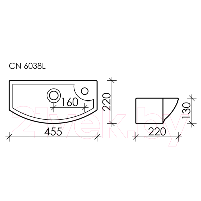 Умывальник Ceramica Nova Element CN6038L