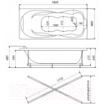 Ванна акриловая Triton Цезарь 180x80 Комфорт