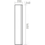 Шкаф-пенал для ванной Brevita Dallas 35 / DAL-05035-31