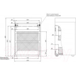 Тумба под умывальник Aquanet Nova Lite 60 / 302470