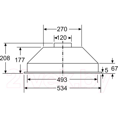 Вытяжка скрытая Bosch DLN53AA70