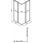 Душевой уголок Triton Вента 90x90