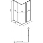 Душевой уголок Triton Вента 100x100